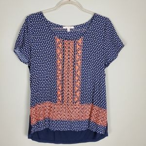 Skies Are Blue embroidered short sleeved shirt